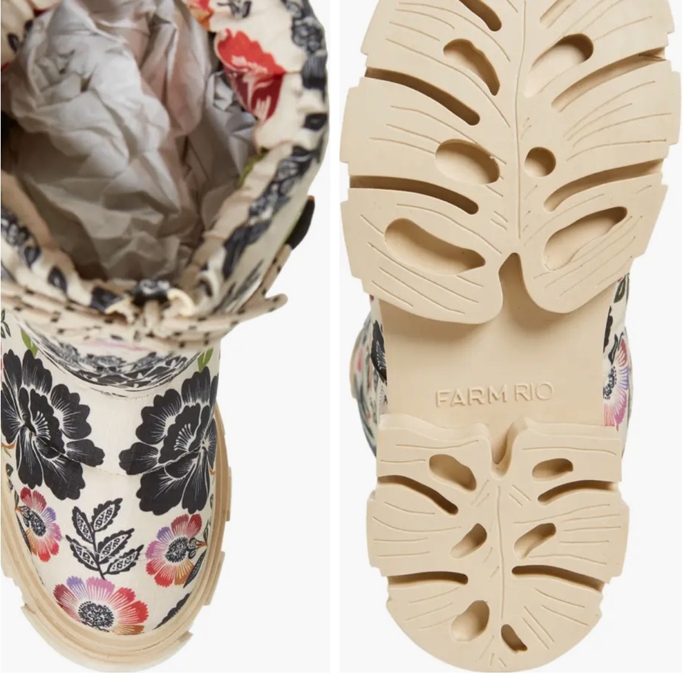 Farm Rio floral boots